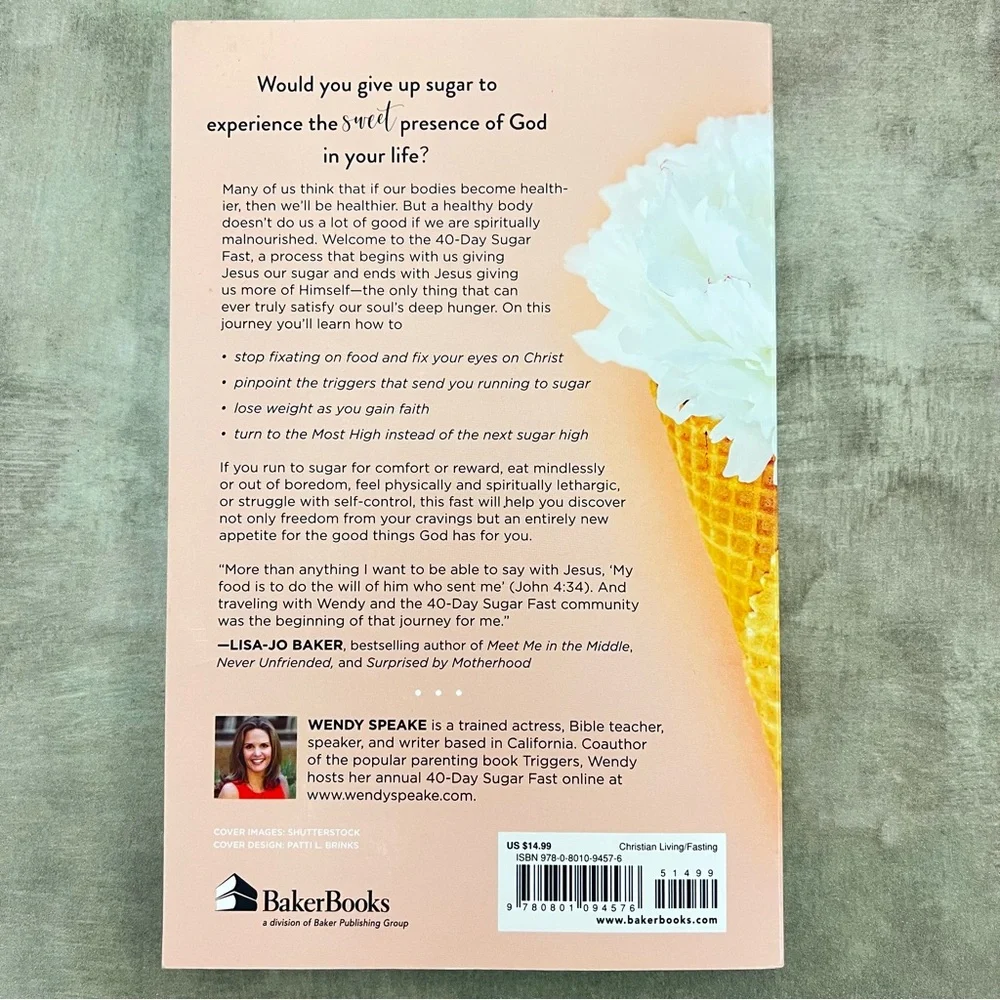 The 40-Day Sugar Fast Wendy Speake Christian Devotional Sugar Detox Faith Book